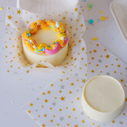 Papier do bento 25x25 cm Gwiazdki 50 szt