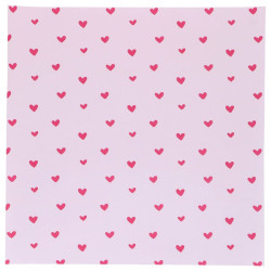 Papier do bento 25x25 cm Serduszka 50 szt
