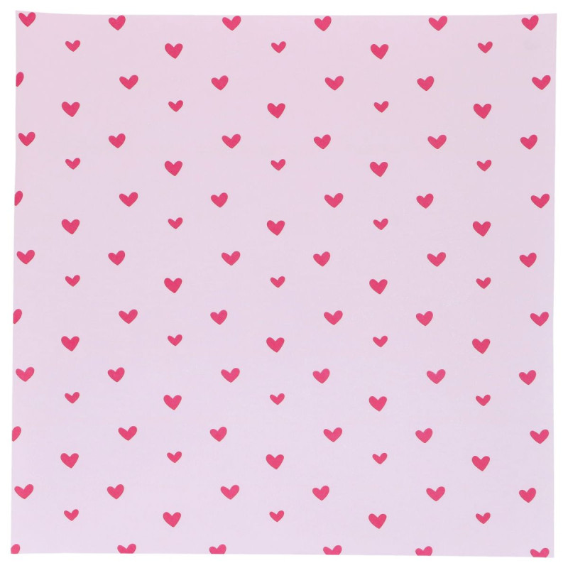 Bento paper 25x25 cm Hearts 50 pcs