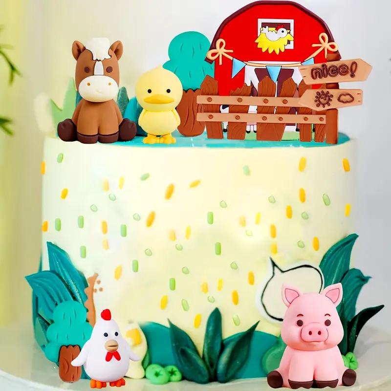 9-dielna sada na ozdobu torty Farm Topper