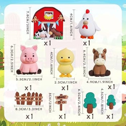 Topper Farma 9 elementów Zestaw na tort