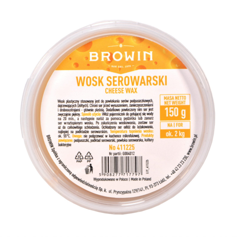 Wosk spożywczy do zabezpieczania kwiatów do tortu Browin 150g