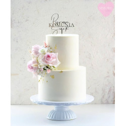 Topper Miniowelove złoty Pierwsza Komunia Święta 12 cm 