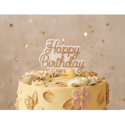 Świeczka urodzinowa napis Happy Birthday 