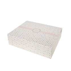 Opakowanie na ciasto 25x21x7 cm KROPKI