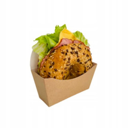 Bagel croissant cookie packaging Box 10x6 cm Kraft