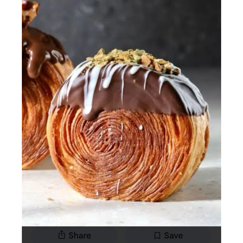 Croissant bagel süti csomagolás 10x6 cm Kraft doboz 20 darab