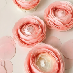 Papier waflowy różowy 0,3 mm - 10 arkuszy A4 Wafer Paper