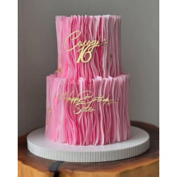 Papier waflowy różowy 0,3 mm - 20 arkuszy A4 Wafer Paper