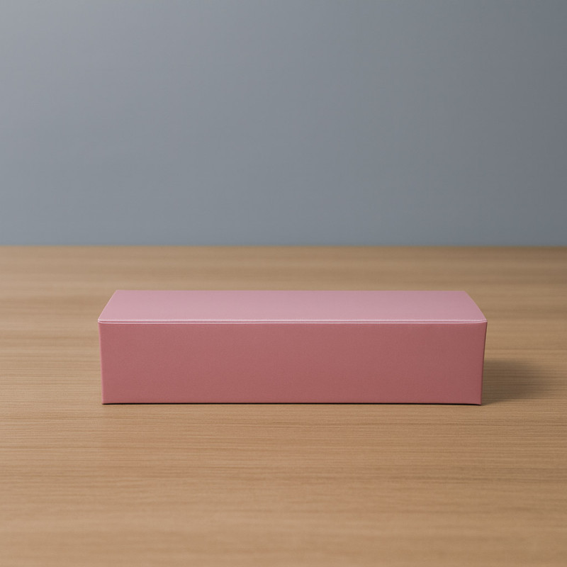 Pudełko kartonik na makaroniki ŚREDNIE 20x4,5 cm Różowe bez okna