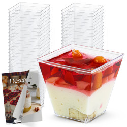 Pucharek kwadratowy 120 ml zestaw 50 szt. AllBag