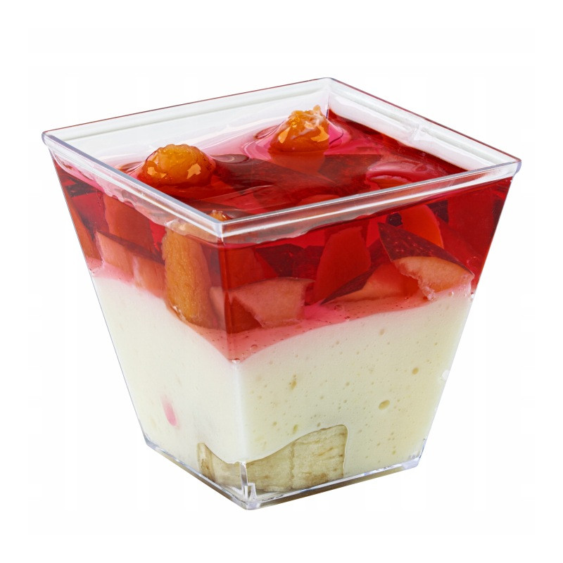 Pucharek kwadratowy 120 ml zestaw 50 szt. AllBag