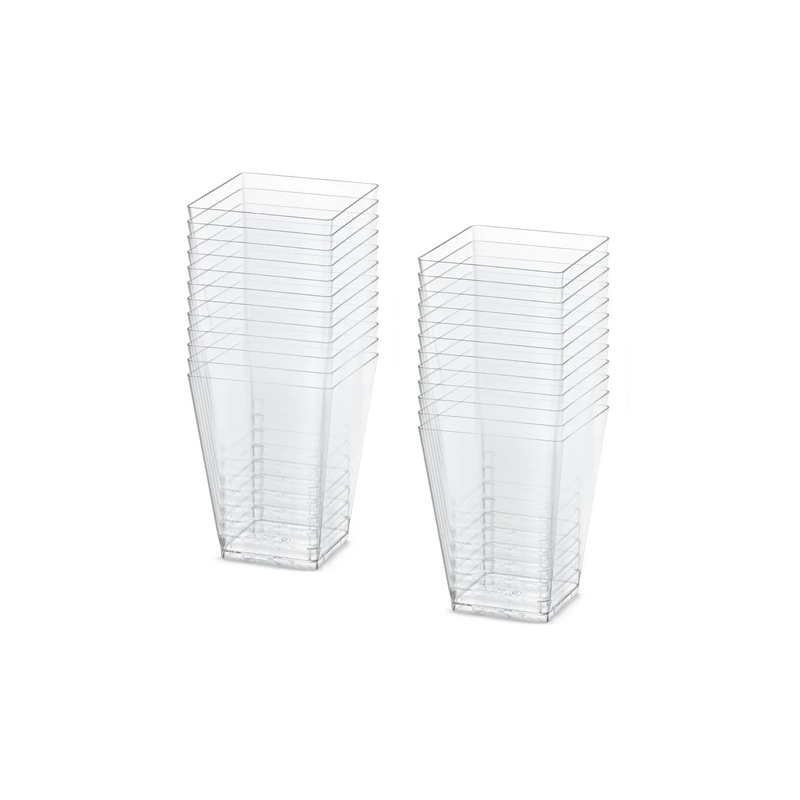 Pucharek kwadratowy 120 ml zestaw 50 szt. AllBag