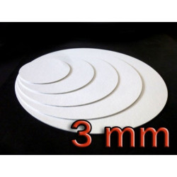 Podkład pod tort APrint 3 mm Biały 14 cm x 5