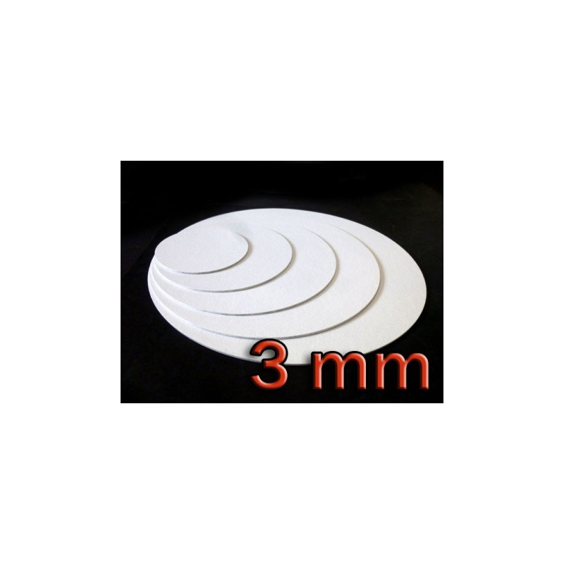 Podkład pod tort APrint 3 mm Biały 14 cm x 5