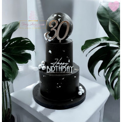 Topper Miniowelove złoty Happy BIRTHDAY 12 cm wersja smukła