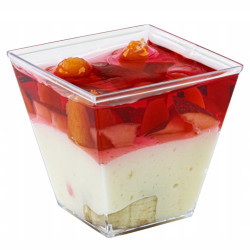 Pucharek kwadratowy 160 ml zestaw 25 szt. AllBag