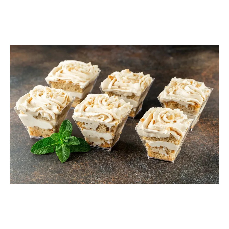 Pucharek kwadratowy 160 ml zestaw 25 szt. AllBag