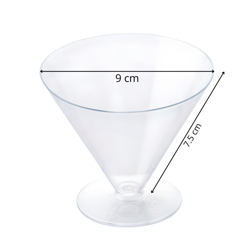 Pucharek STOŻEK 165 ml zestaw 7 szt. Martellato Elegant