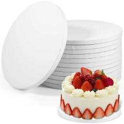 Podkład pod tort BIAŁY 12 mm SZTYWNY 30 cm PP