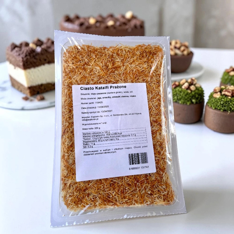 Kadayif ciasto makaronowe do czekolady dubajskiej 200g Kataifi prażone