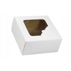 Opakowanie 28x28x13 cm BIAŁE z oknem