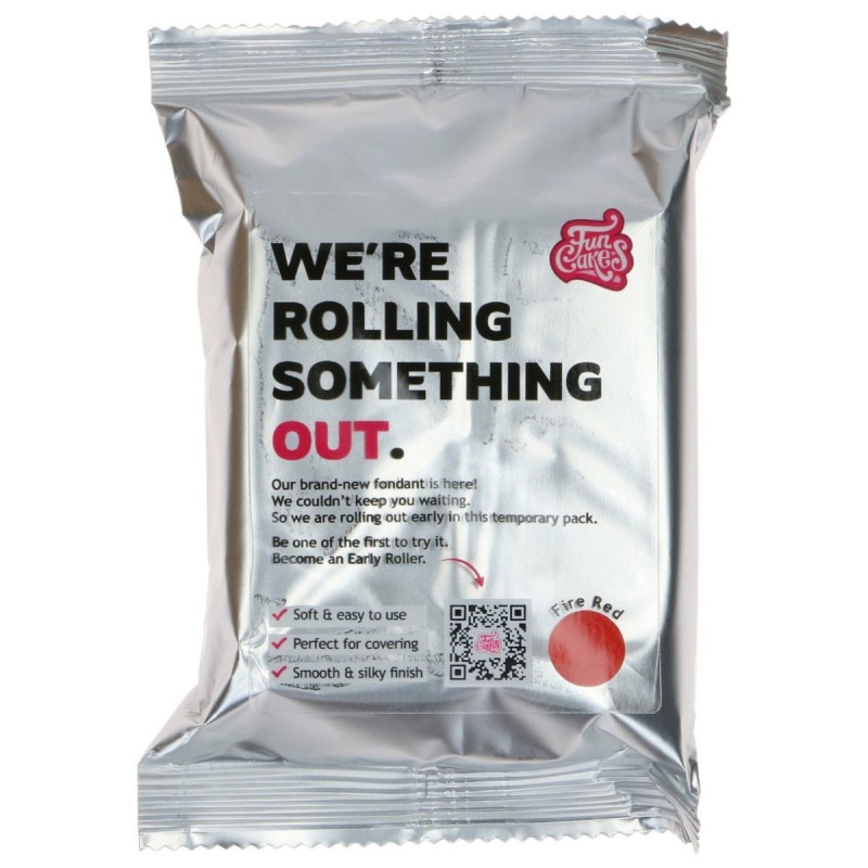 FunCakes sugar paste red 250 g Fire Red