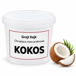 Chrupiąca masa pralinowa Grejt Kejk KOKOSOWA 0,5 kg