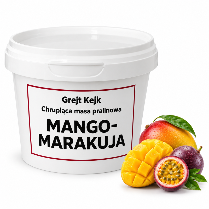 Knusprige Pralinenmasse Grejt Kejk MANGO PASSION FRUIT 0,5 kg