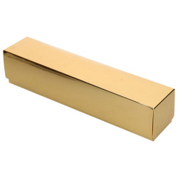 Opakowanie na ciasto długie 32x6x6 cm Pudełko złote