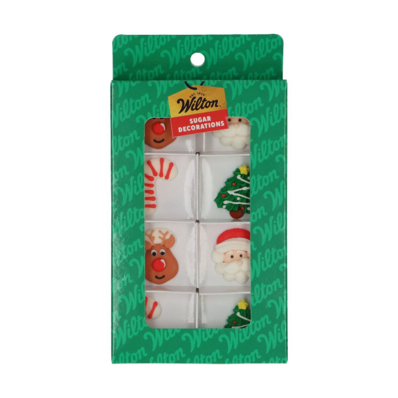 Dekoracje cukrowe Wilton 8 szt. Świąteczne