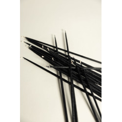 Kalamu Standard Slim Candles Black 15 cm 10 pieces