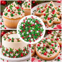Slado Christmas Sprinkle Holidays 50g Christmas Tree Snowflakes