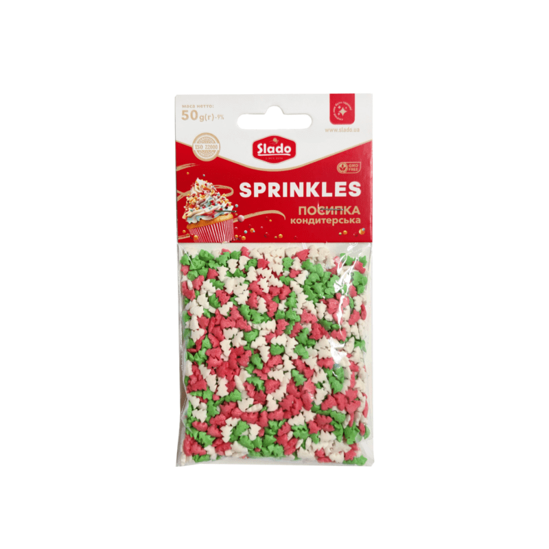 Slado – Weihnachtsbaum-Mix 50g Weihnachtsbaum-Streusel