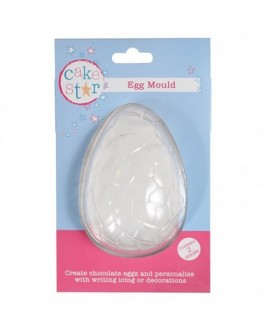 Műanyag forma közepes tojás 3D 11 cm 2 db