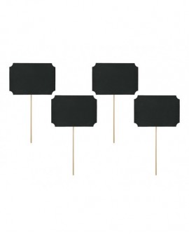 Sweetheart table signs BLACK 4 pcs. Vignettes Cards