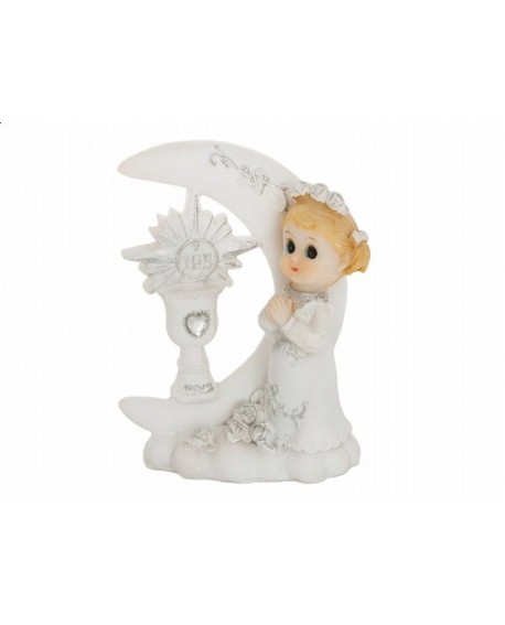Figurka KOMUNIA Dziewczynka 9 cm Księżyc