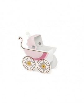 Pink trolley sweet boxes 10 pcs.