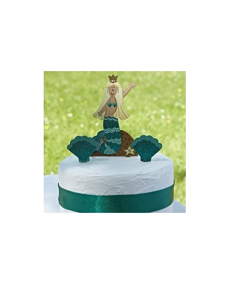 Topper SYRENKA 11 cm wooden decoration na cake