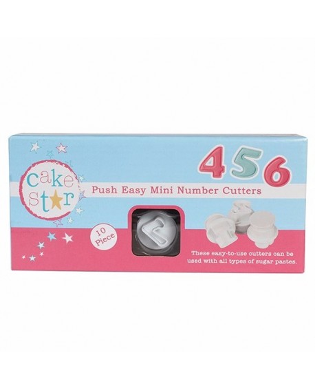 Vykrajovátka s pístem Cake Star CYFRY - MINI 2 cm