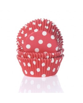 Muffinförmchen HoM 50 Stk. PUNKTE/ PUNKTE ROT