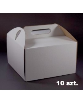 Doboz MAGAS 26x26x25 cm Fehér doboz 10 db.