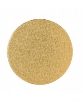 Podkład pod tort ZŁOTY 12 mm SZTYWNY 25 cm