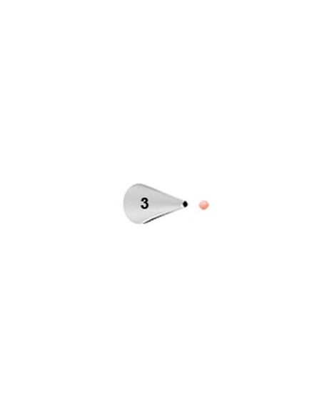 Round no. 3 Wilton decorating tip thin writing 418-3