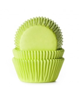 Papilotki limonkowe 50 szt. House of Marie