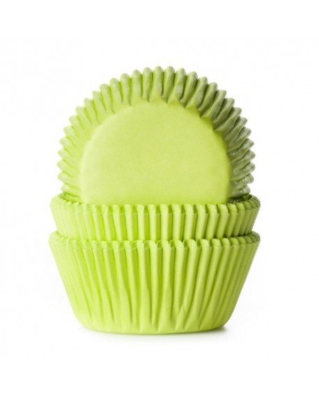 Papilotki limonkowe 50 szt. House of Marie