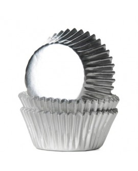 Muffinförmchen HoM 36 Stk. Mini foliert silber