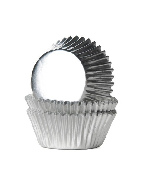 Muffinpapírok HoM 36 db. MINI fóliázott Ezüst