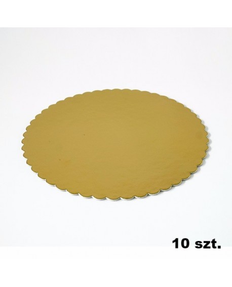 Thick gold cake underlay 20 cm - 10 pcs.