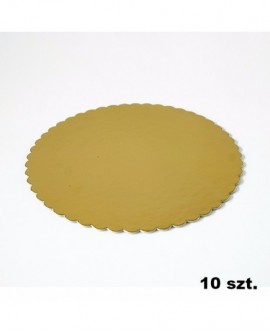dicke Tortenunterlage gold 30 cm - 10 Stk.